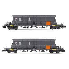 Arnold HN6550 wagons-trémie charbon Faoos "CAPCOL/EDF" - SNCF- N - Ep IV