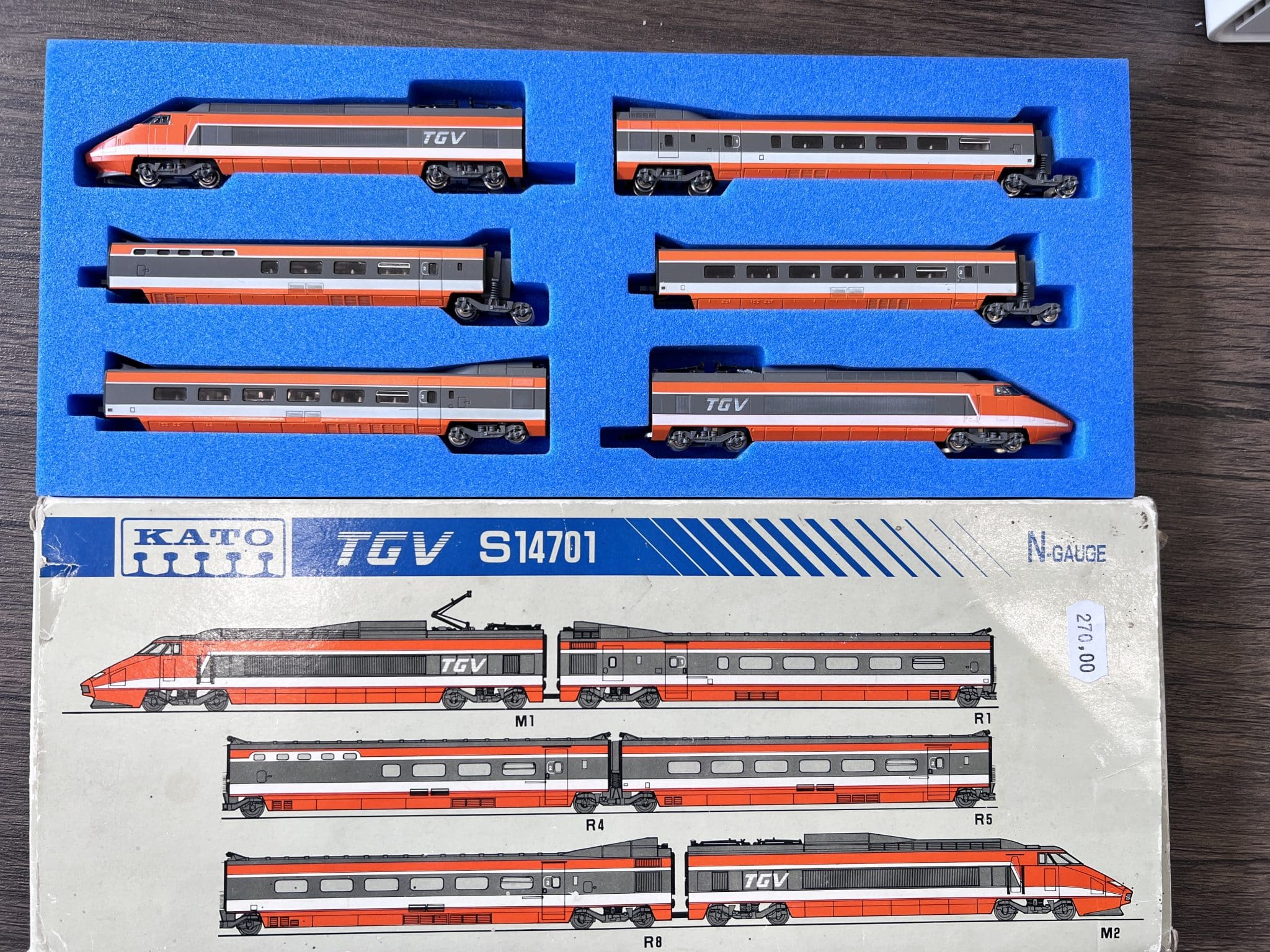 Kato Coffret 6 pièces TGV sud-Est S14701 N-gauge - Doudou Modélisme