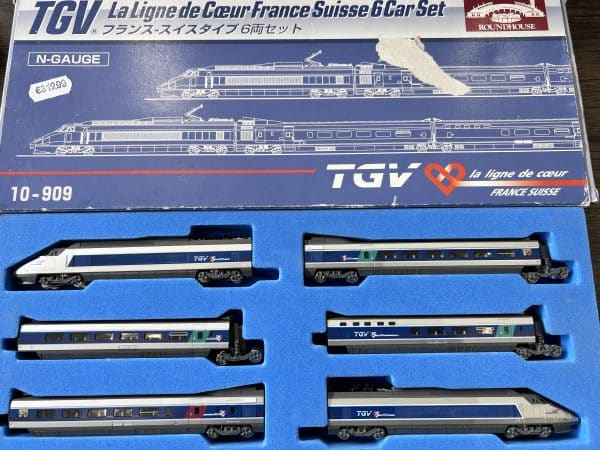 Roundhouse 10-909 coffret 6 pièces TGV La ligne de coeur France Suisse - N