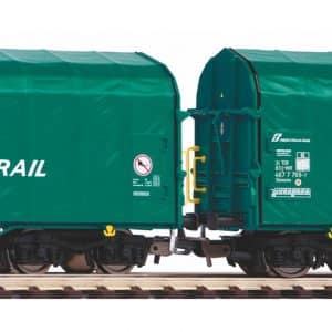 Piko 58255 coffret de 2 wagons bâchés Shimmns avec graffitis "Mercitalia Rail" - HO- Ep VI