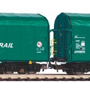 Piko 58256 coffret de 2 wagons bâchés Shimmns logo "Mercitalia Rail" - HO - Ep VI