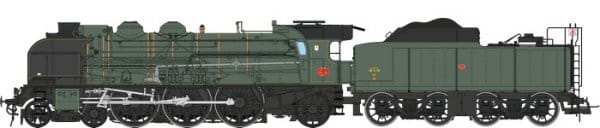 REE Modeles MB-013 - 001-E-01 locomotive vapeur 2-231K 82 Nord, dépôr d'Aulnoye - H0