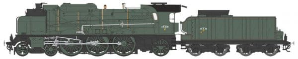 REE Modèles MB051 - Locomotive 231H8 SNCF - analogique - (Venissieux) H0 Ep III