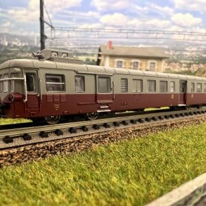 Trains160 16060 - X3860 Autorail Picasso rouge rubis/gris perle- Fives - 3ème classe - N - Ep III